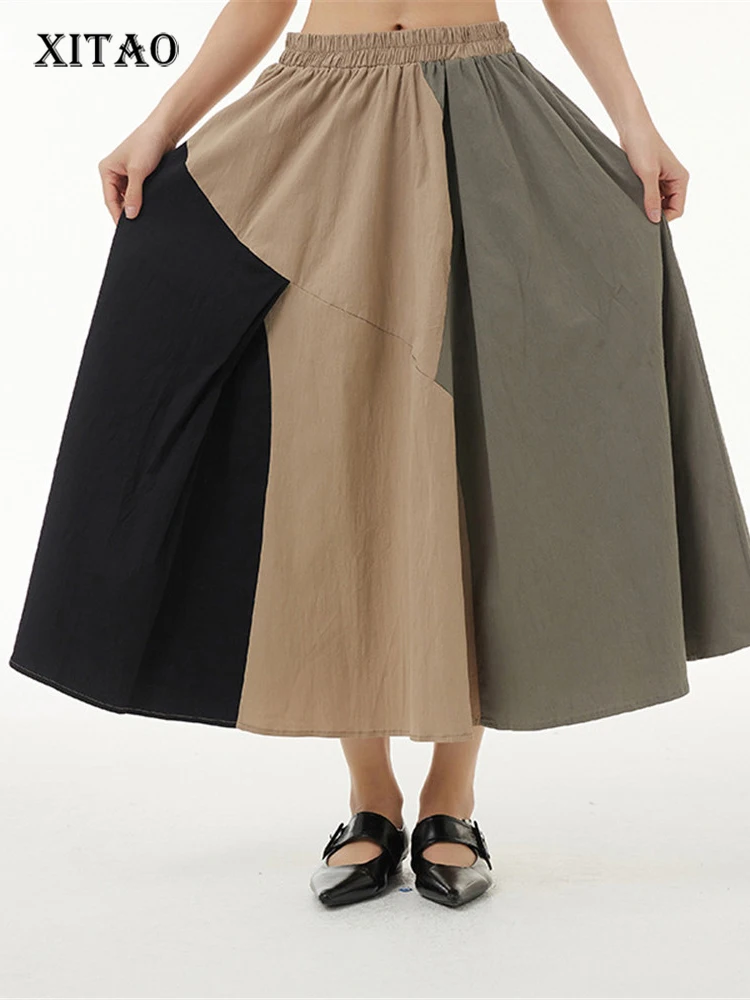 XITAO Print Pattern Skirt Fashion Hit Color Small Fresh Casual Style Loose Elastic Waist Patchwork Small Fresh Skirt WMD5787
XITAO Print Pattern Skirt Fashion Hit Color Small Fresh Casual Style Loose Elastic Waist Patchwork Small Fresh Skirt WMD5787