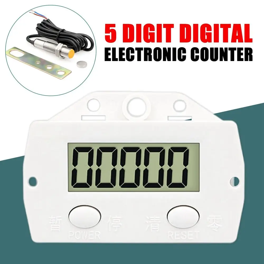 5-Digit Digital Electronic LCD Punch Counter Magnetic Inductive Proximity Switch
5-Digit Digital Electronic LCD Punch Counter Magnetic Inductive Proximity Switch