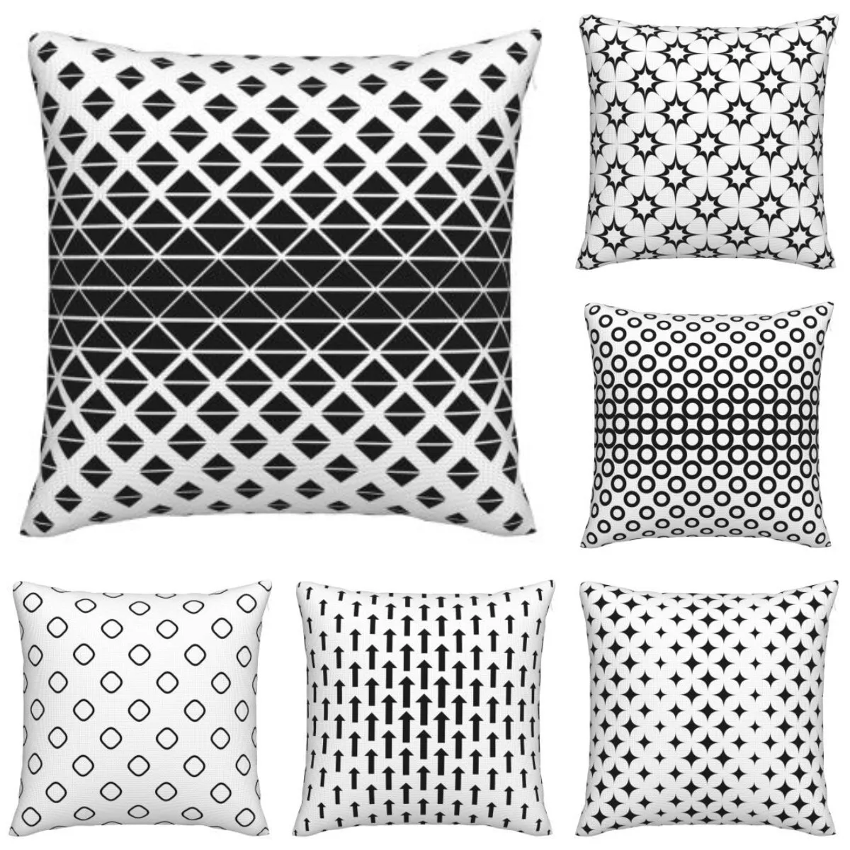 ROBTM Black And White Simple Style Cushion Cases Cute Creative Pillows Case Modern Sofa Couch Decorative Throw Pillow
ROBTM Black And White Simple Style Cushion Cases Cute Creative Pillows Case Modern Sofa Couch Decorative Throw Pillow