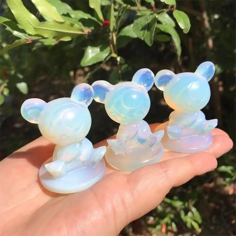 1PC High Quality White Opalite Cartoon Crystals Carvings Polished Quartz Healing Gemstones For Home Decoration
1PC High Quality White Opalite Cartoon Crystals Carvings Polished Quartz Healing Gemstones For Home Decoration