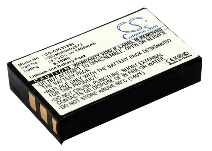 Аккумулятор WDM060602573 на 1400 мА · ч для Gigabyte GC-RAM DISK 1,1 i-RAM GC-RAM DISK 1,2 GC-RAM DISK
Аккумулятор WDM060602573 на 1400 мА · ч для Gigabyte GC-RAM DISK 1,1 i-RAM GC-RAM DISK 1,2 GC-RAM DISK
