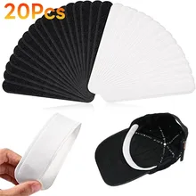 Hat Invisible Sweat Absorber Liner Pads Summer Baseball Cap Anti-dirty Absorbing Sweat Sweatband Hat Size Reducer Strip Stickers