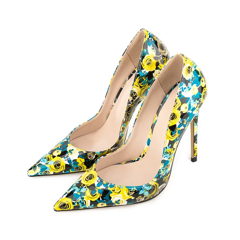 Sexy Women's High Heel Shoes Print Mixed Colors Pointed Toe Office Lady Shoes Outdoor Party Thin Heels Comfortable Women Shoes
Sexy Women's High Heel Shoes Print Mixed Colors Pointed Toe Office Lady Shoes Outdoor Party Thin Heels Comfortable Women Shoes