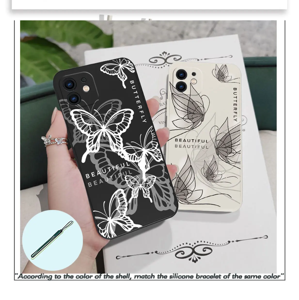 Phantom Butterfly Phone Case For iPhone 14 13 12 11 Pro Max Mini X XR XS SE 2020 8 7 Plus 6 6S Plus Silicone Cover With Lanyard
Phantom Butterfly Phone Case For iPhone 14 13 12 11 Pro Max Mini X XR XS SE 2020 8 7 Plus 6 6S Plus Silicone Cover With Lanyard