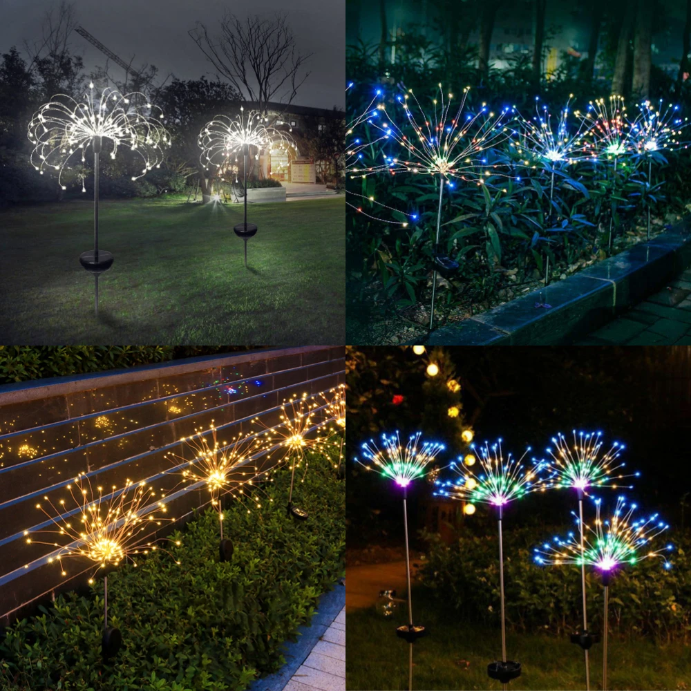 LED Solar Firework Lights Outdoor Waterproof Fairy Garland String Light Lawn Stakes Lamps Courtyard Yard Art Garden Decorations
LED Solar Firework Lights Outdoor Waterproof Fairy Garland String Light Lawn Stakes Lamps Courtyard Yard Art Garden Decorations