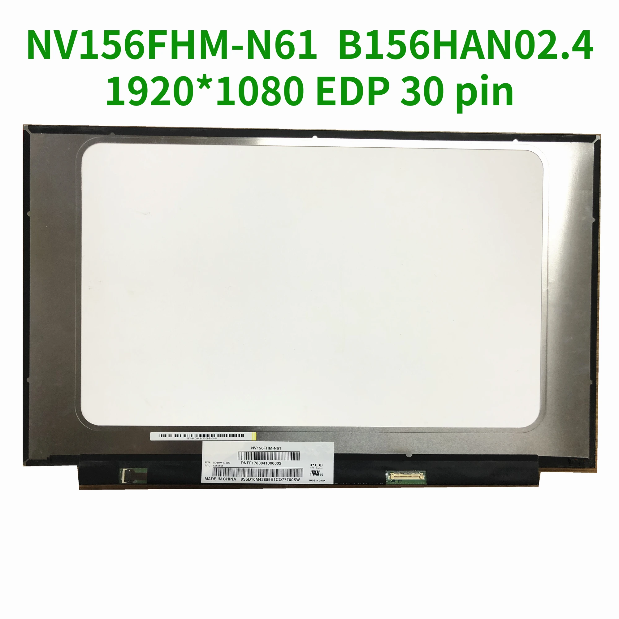 Бесплатная доставка, Φ NV156FHM N61 B156HAN02.4, ЖК-экран для ноутбука 1920*1080 EDP 30 pin 72% NTSC IPS ЖК-экран
Бесплатная доставка, Φ NV156FHM N61 B156HAN02.4, ЖК-экран для ноутбука 1920*1080 EDP 30 pin 72% NTSC IPS ЖК-экран