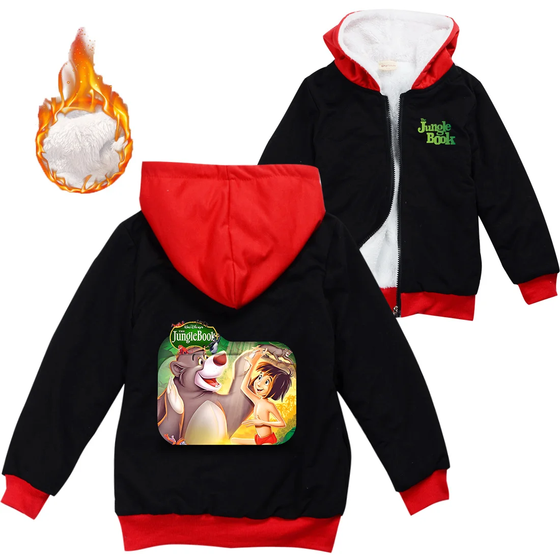 Disney The Jungle Book Warm Winter Jacket For Boys Girls with Zipper Children Coat Thicken Sweater Kids Outerwear
Disney The Jungle Book Warm Winter Jacket For Boys Girls with Zipper Children Coat Thicken Sweater Kids Outerwear