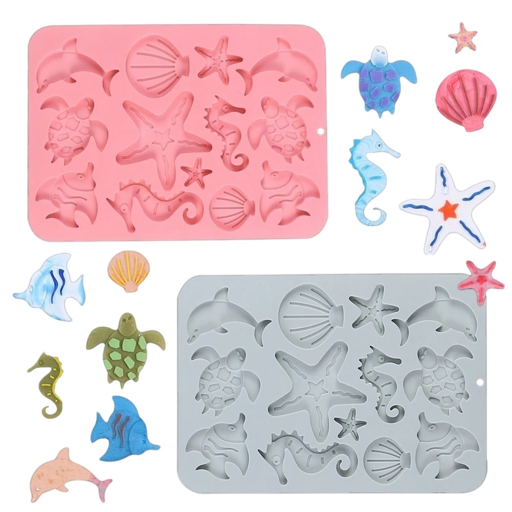1pc Silicon Mould Sea Animal Pattern Cookie Baking Mold Handmade Crafts Ornaments Decoration Glue DIY Tools 23.2cmx16.5cmx0.7cm
1pc Silicon Mould Sea Animal Pattern Cookie Baking Mold Handmade Crafts Ornaments Decoration Glue DIY Tools 23.2cmx16.5cmx0.7cm