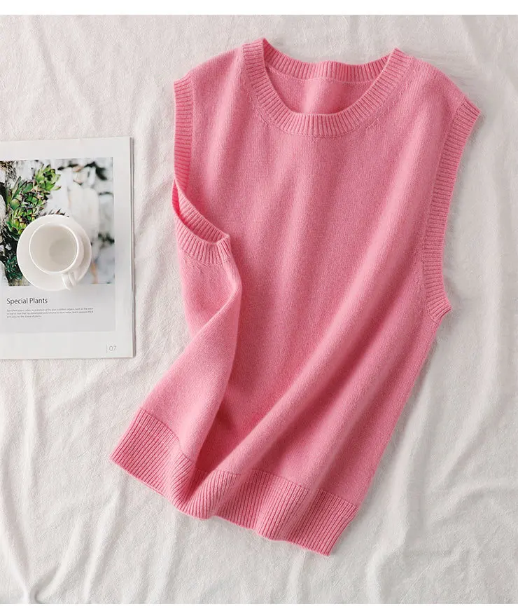 Новый Простой шерстяной жилет без рукавов с круглым вырезом, Женский вязаный жилет, верхняя одежда, короткое темпераментное Бандажное платье, жилет
Новый Простой шерстяной жилет без рукавов с круглым вырезом, Женский вязаный жилет, верхняя одежда, короткое темпераментное Бандажное платье, жилет