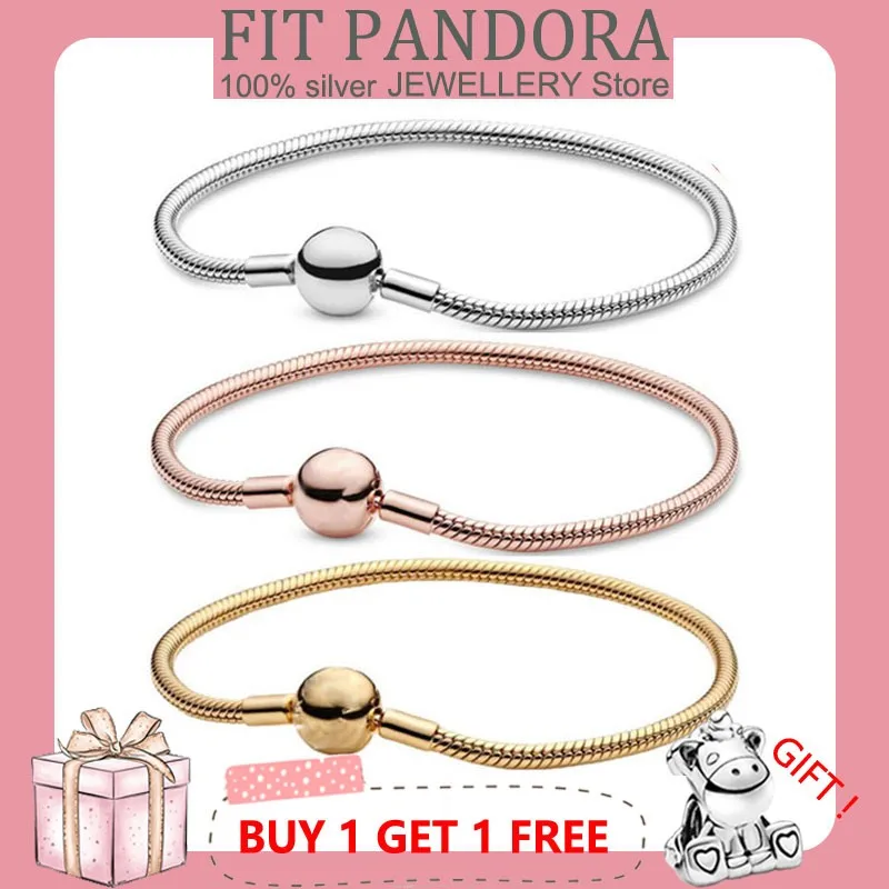 2022 Femme Bracelet S925 Sterling Silver Shining Round Button Snake Bone For Women Fit Original Pandor Charm Beads Jewelry Gift
2022 Femme Bracelet S925 Sterling Silver Shining Round Button Snake Bone For Women Fit Original Pandor Charm Beads Jewelry Gift