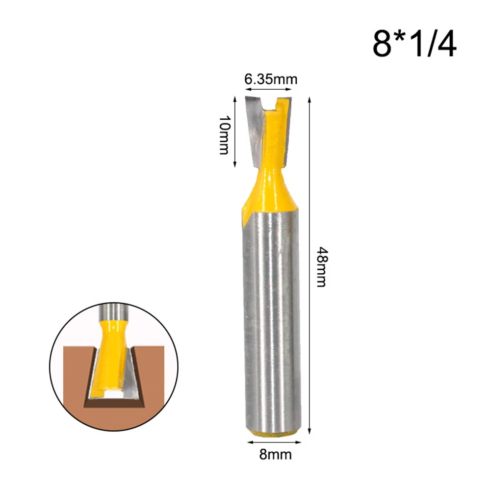 Router Bit Woodworking Cutter 14 Degree 8mm Dovetail Knife Engraving Joint Milling Medium Density Fiberboard New
Router Bit Woodworking Cutter 14 Degree 8mm Dovetail Knife Engraving Joint Milling Medium Density Fiberboard New