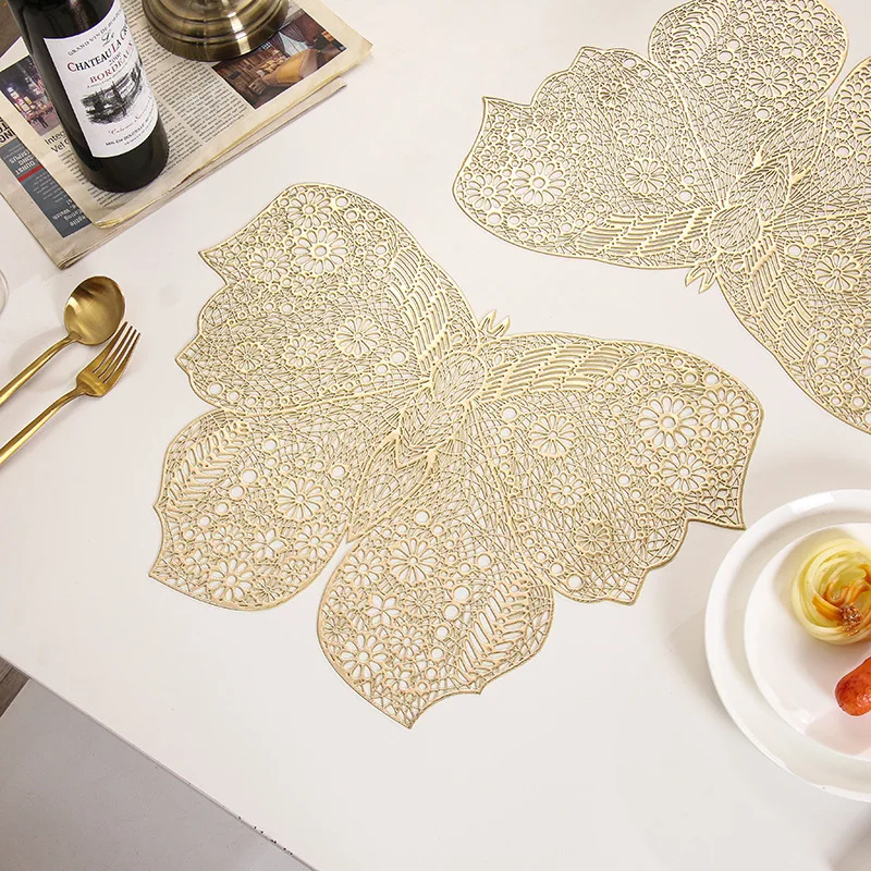 6/4pcs PVC Placemat Butterfly Shape Non-slip Heat Insulation Placemat European Table Decoration Creative Non-slip Table Mat
6/4pcs PVC Placemat Butterfly Shape Non-slip Heat Insulation Placemat European Table Decoration Creative Non-slip Table Mat