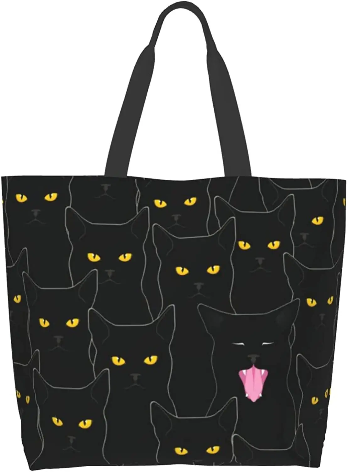Cat Large Tote Bag for Women Reusable Grocery Bag Waterproof Shopping Handbag with Inner Pocket for Travel Work Beach Gym
Cat Large Tote Bag for Women Reusable Grocery Bag Waterproof Shopping Handbag with Inner Pocket for Travel Work Beach Gym