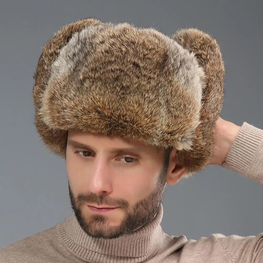 High Quality Men's Winter Lei Feng Hat Rabbit Fur Hat Cycling Thickened Ear Warm Skiing Russian Cap Hat Outdoor S6a3
High Quality Men's Winter Lei Feng Hat Rabbit Fur Hat Cycling Thickened Ear Warm Skiing Russian Cap Hat Outdoor S6a3