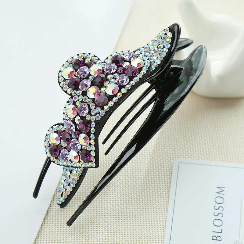 Korean Style Girl Colorful Rhinestone Inlaid Exquisite Heart Hair Clip Simple New Headdress for Women Fashion Hair Accessories
Korean Style Girl Colorful Rhinestone Inlaid Exquisite Heart Hair Clip Simple New Headdress for Women Fashion Hair Accessories