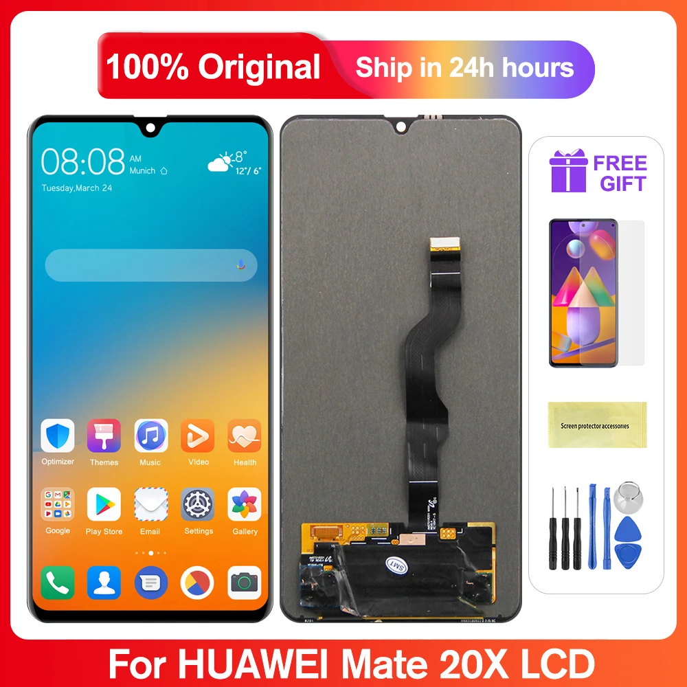 

Оригинальный экран для Huawei Mate 20X, ЖК-дисплей, сенсорный экран с цифровым преобразователем в сборе для Huawei Mate 20X, искусственная фантазия