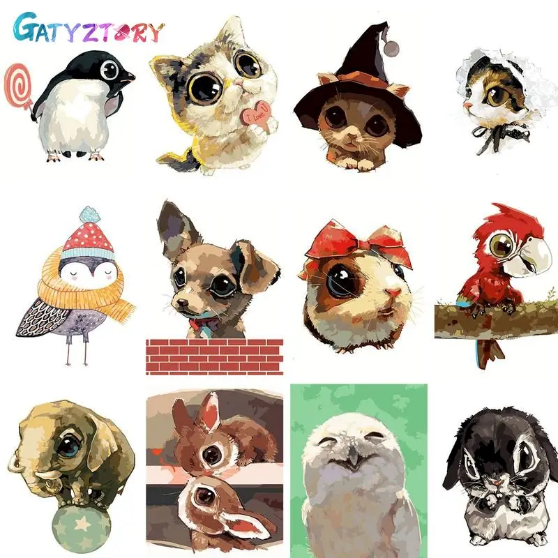 GATYZTORY DIY Pictures By Number Animals Painting By Numbers Dog On Canvas Hand Painted Children's Room Decor 50x65cm
GATYZTORY DIY Pictures By Number Animals Painting By Numbers Dog On Canvas Hand Painted Children's Room Decor 50x65cm