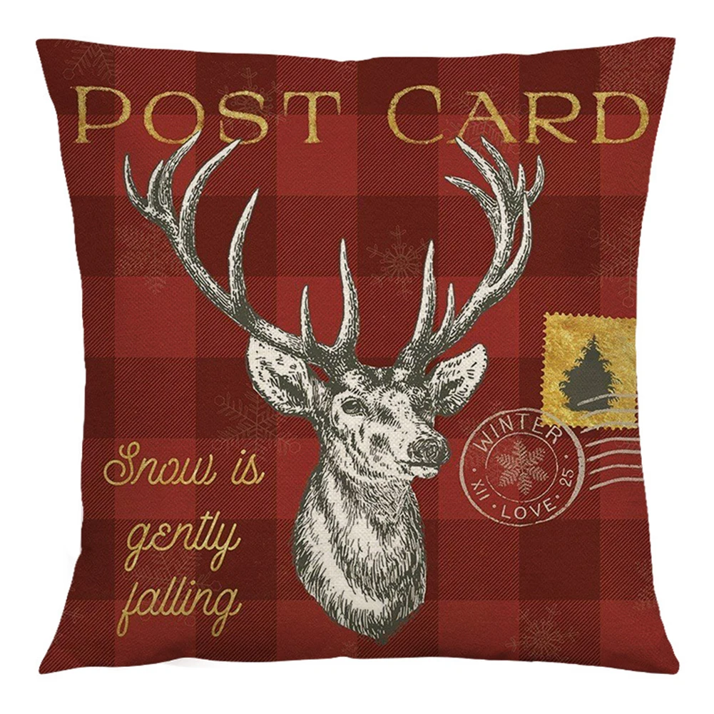 Christmas Cushion Cover Pillow Case Cotton Linen Xmas Home Sofa Throw Decor Floral Print Decorative Throw Pillows Room Couch
Christmas Cushion Cover Pillow Case Cotton Linen Xmas Home Sofa Throw Decor Floral Print Decorative Throw Pillows Room Couch