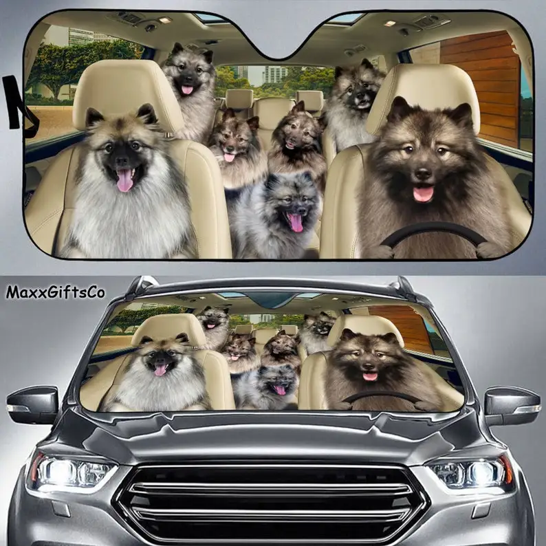 Keeshond Car Sun Shade, Keeshond Windshield, Dogs Family Sunshade, Dog Car Accessories, Car Decoration, Gift For Dad, Mom
Keeshond Car Sun Shade, Keeshond Windshield, Dogs Family Sunshade, Dog Car Accessories, Car Decoration, Gift For Dad, Mom