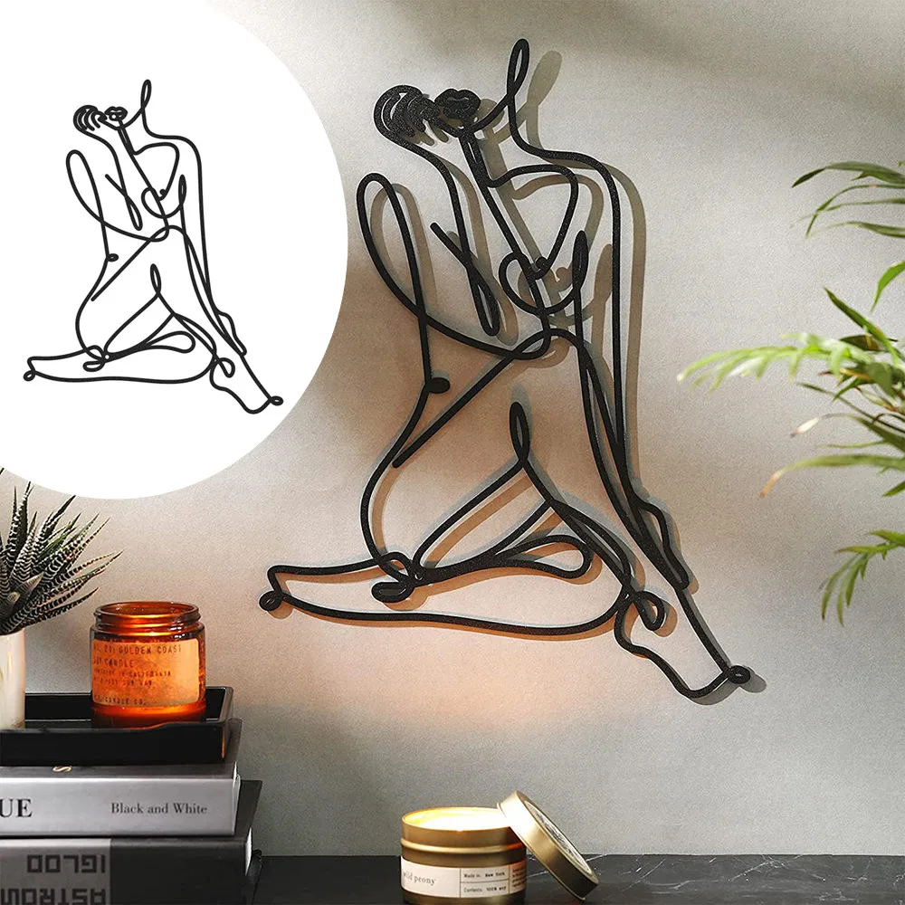 Women Body Line Art Wall Decals Iron Hanging Painting Home Wall Decor Nordic Modern Metal Pendant Office Living Room Decoration
Women Body Line Art Wall Decals Iron Hanging Painting Home Wall Decor Nordic Modern Metal Pendant Office Living Room Decoration