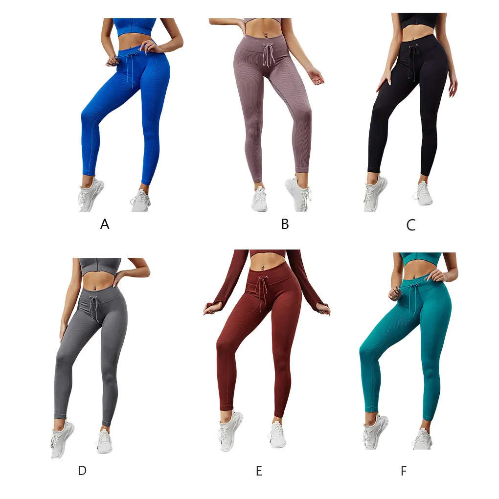 Women Ribbed Leggings Seamless Fitness Stripe Drawstring Yoga Trousers Sweat-absorbent Sweatpants Tights for Gym Cameo
Women Ribbed Leggings Seamless Fitness Stripe Drawstring Yoga Trousers Sweat-absorbent Sweatpants Tights for Gym Cameo