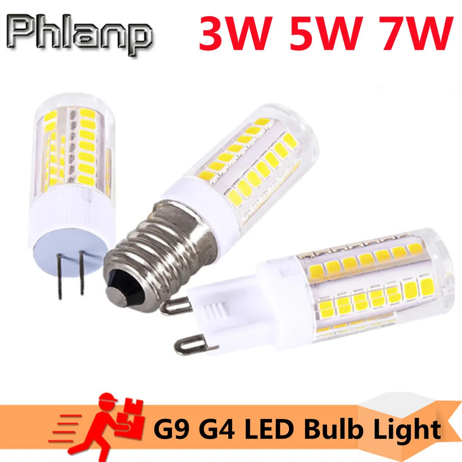 

G9 G4 LED Bulb Light 3W 5W 7W E14 LED Lamp AC 220V LED Corn Bulb SMD2835 360 Beam Angle Replace 30W 40W 60W Halogen Lamp