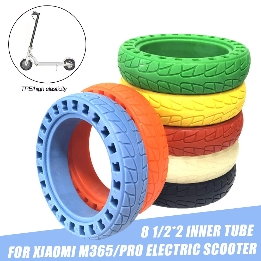Colorful Electric Scooter Noctilucous Rubber Tire 8 1/2*2 Inner Tube for Xiaomi M365/Pro Solid Durable Honeycomb Tire
Colorful Electric Scooter Noctilucous Rubber Tire 8 1/2*2 Inner Tube for Xiaomi M365/Pro Solid Durable Honeycomb Tire