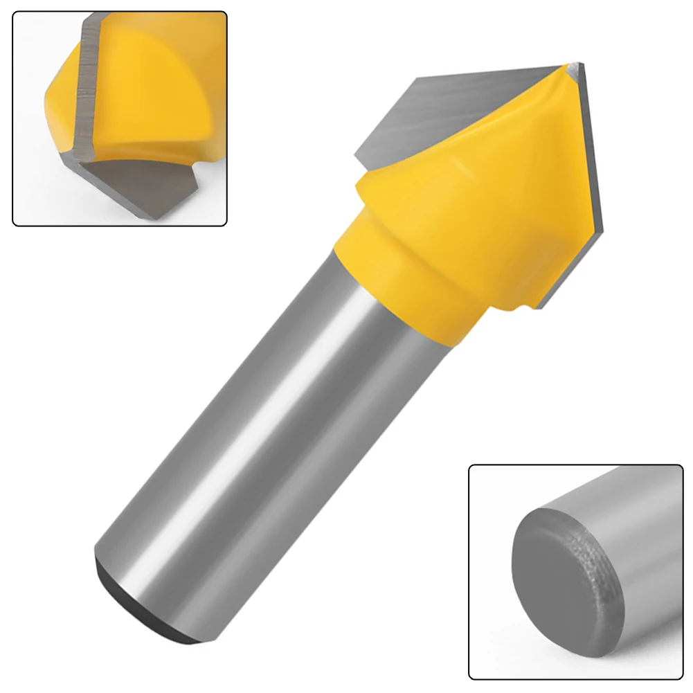 1pcs 8mm Shank 90 Degree V-shaped Router Bit Woodworking Engraving Milling Cutter For Wood Board Chamfering Cutting Tools
1pcs 8mm Shank 90 Degree V-shaped Router Bit Woodworking Engraving Milling Cutter For Wood Board Chamfering Cutting Tools