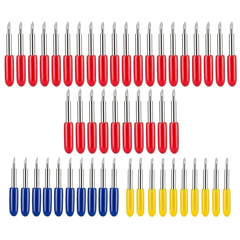 30/45/60 Degree Vinyl Cutter Blades, 50Pcs Tungsten Steel Lettering Cutting Blades For Cutting Plotter Cricut Air/Air 2
30/45/60 Degree Vinyl Cutter Blades, 50Pcs Tungsten Steel Lettering Cutting Blades For Cutting Plotter Cricut Air/Air 2
