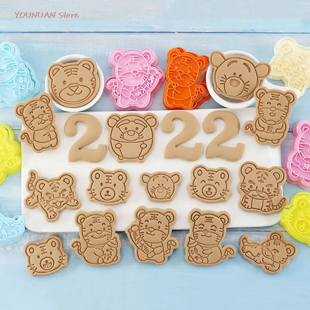 Popular Cartoon Tiger Fondant Biscuit Mould Cookie Press Embossed Stamp Mould Cake Decorating Tools Party Baking Accessories
Popular Cartoon Tiger Fondant Biscuit Mould Cookie Press Embossed Stamp Mould Cake Decorating Tools Party Baking Accessories
