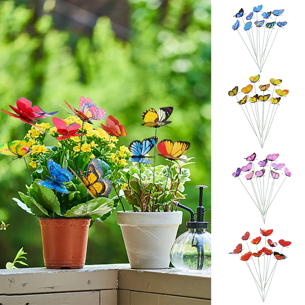 10pcs Simulation Colorful Butterfly Garden Lawn Decorations Pin Outdoor Decor Flower Pots Decoration Potted Flowerpot Animals
10pcs Simulation Colorful Butterfly Garden Lawn Decorations Pin Outdoor Decor Flower Pots Decoration Potted Flowerpot Animals
