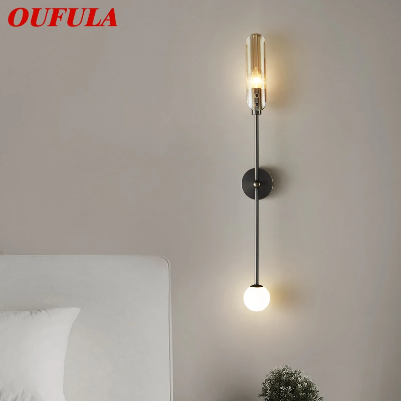 OUFULA Contemporary Indoor Brass Bedside Lighting LED Simple Creative Copper Sconce Lamp for Home Living Room Decor
OUFULA Contemporary Indoor Brass Bedside Lighting LED Simple Creative Copper Sconce Lamp for Home Living Room Decor