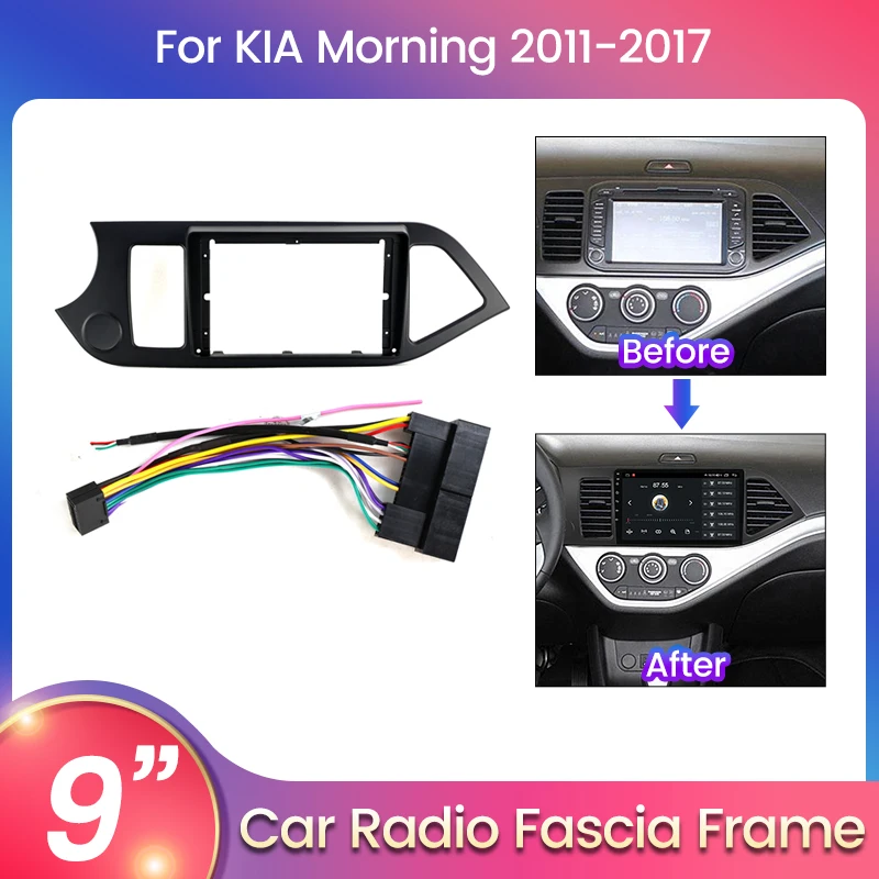 Рамка для 9-дюймового хоста автомобильного радиоприемника для Kia Picanto Morning 2011 2012 2013-2017 LHD RHD с кабелем, комплект панели приборной панели
Рамка для 9-дюймового хоста автомобильного радиоприемника для Kia Picanto Morning 2011 2012 2013-2017 LHD RHD с кабелем, комплект панели приборной панели
