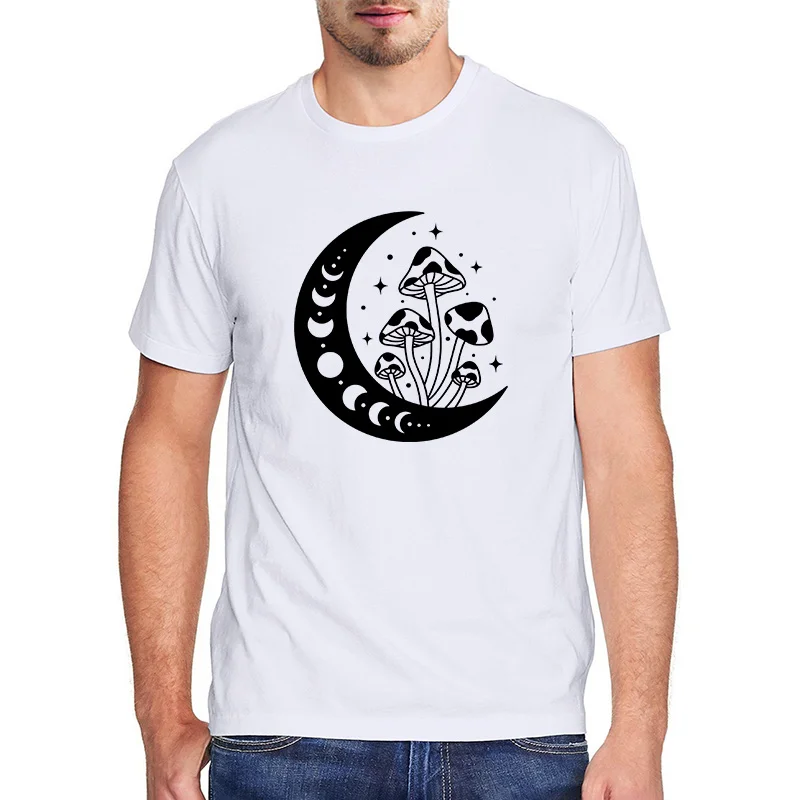 Celestial Mushroom Witchy Mystical Mushroom Moon Phase Graphic Men's Tee harajuku t shirt vintage top100% cotton men's T-Shirt
Celestial Mushroom Witchy Mystical Mushroom Moon Phase Graphic Men's Tee harajuku t shirt vintage top100% cotton men's T-Shirt