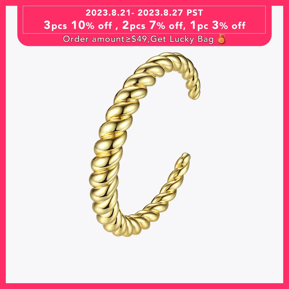 

ENFASHION Twist Bracelet For Women Gold Color Cuff Bracelets Fashion Jewelry Bijoux Femme Bangles Friends Gifts BF182031