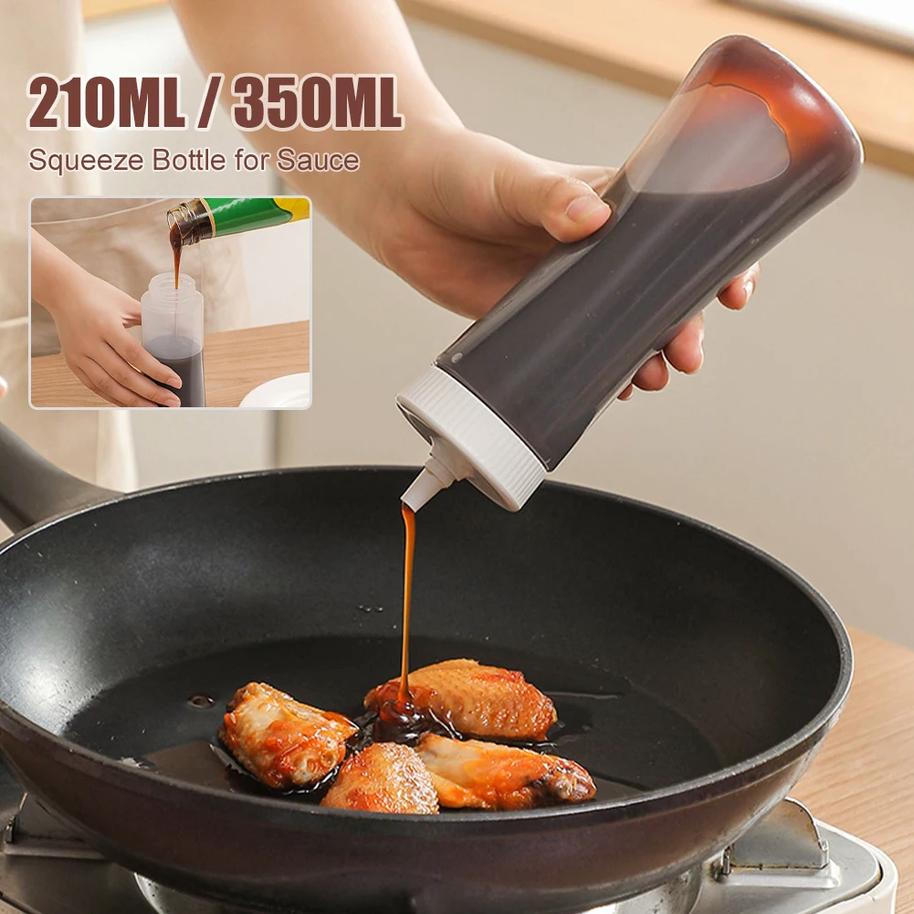 210ml/350ml Squeeze Bottle for Sauce Refillable Sauce Bottle Leakproof for Condiment Syrup Ketchup Dressing Oil Honey Vinegar
210ml/350ml Squeeze Bottle for Sauce Refillable Sauce Bottle Leakproof for Condiment Syrup Ketchup Dressing Oil Honey Vinegar