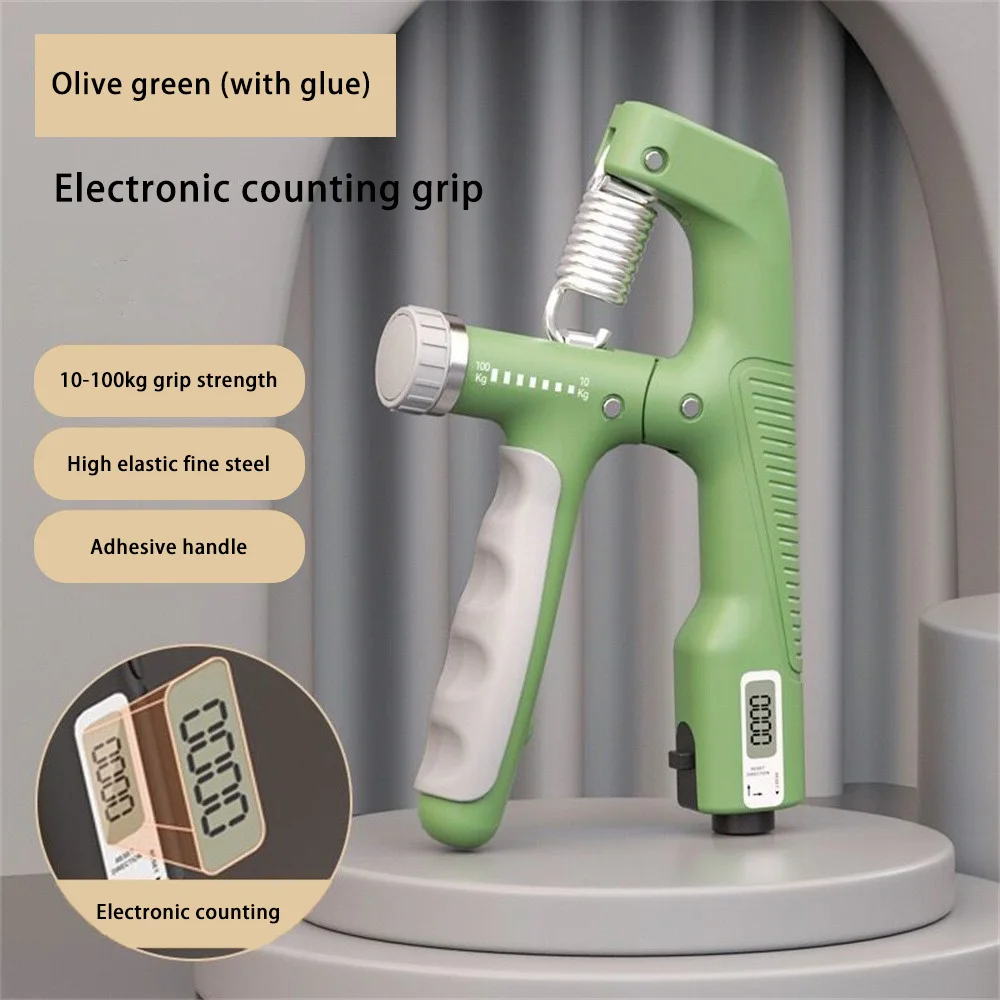 Hand Grip Strengthener (Smart Counting) Adjustable Resistance 10 - 100KG Forearm Exerciser Grip Strength Trainer Muscle Building
Hand Grip Strengthener (Smart Counting) Adjustable Resistance 10 - 100KG Forearm Exerciser Grip Strength Trainer Muscle Building