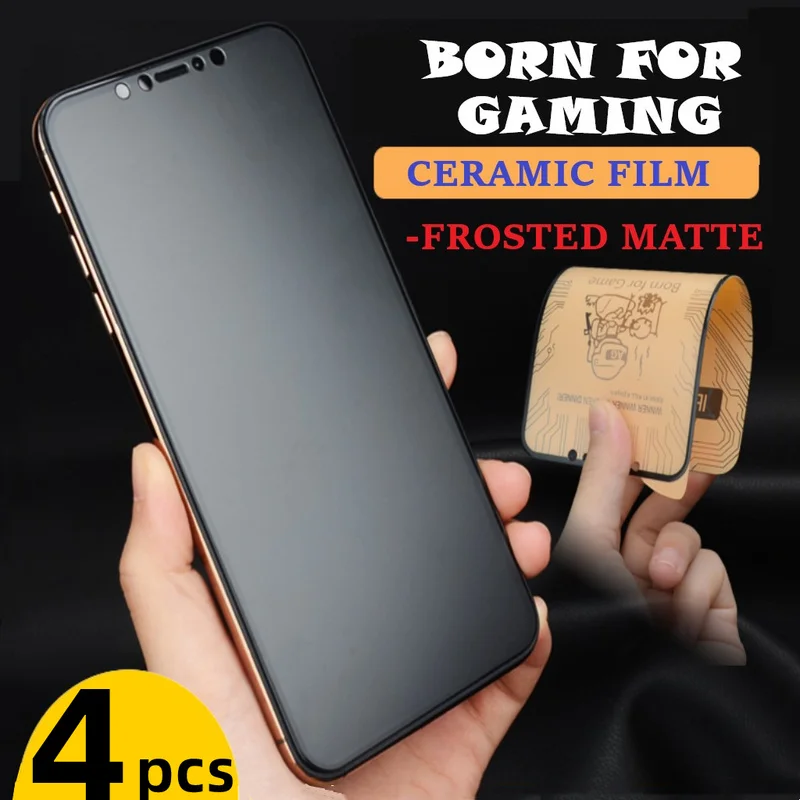 Gaming Matte Ceramic for iPhone 13 12 11 Pro Max 13Mini Screen Protector for iPhone 6 6S 7 8 Plus XS Max X XR SE Protective Film
Gaming Matte Ceramic for iPhone 13 12 11 Pro Max 13Mini Screen Protector for iPhone 6 6S 7 8 Plus XS Max X XR SE Protective Film
