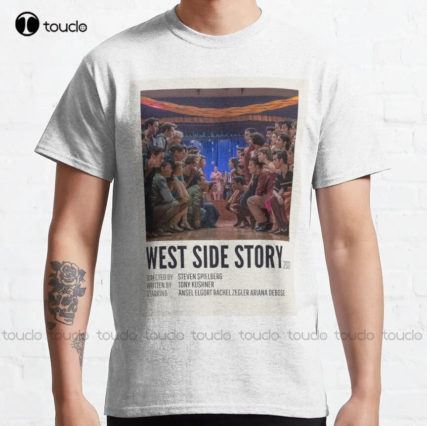 Классическая футболка West Side Story (2021), охлаждающая рубашка, индивидуальная футболка для подростков, унисекс, цифровая печать, модная смешная ф...
Классическая футболка West Side Story (2021), охлаждающая рубашка, индивидуальная футболка для подростков, унисекс, цифровая печать, модная смешная ф...