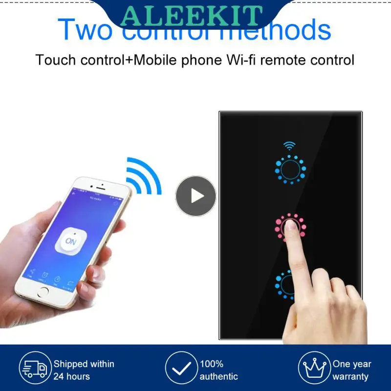 1/2/3PCS Smart Wifi Touch Switch No Neutral Wire Required Smart Home 1/2/3 Gang Light Switch 220V Support Alexa Tuya App Remote
1/2/3PCS Smart Wifi Touch Switch No Neutral Wire Required Smart Home 1/2/3 Gang Light Switch 220V Support Alexa Tuya App Remote