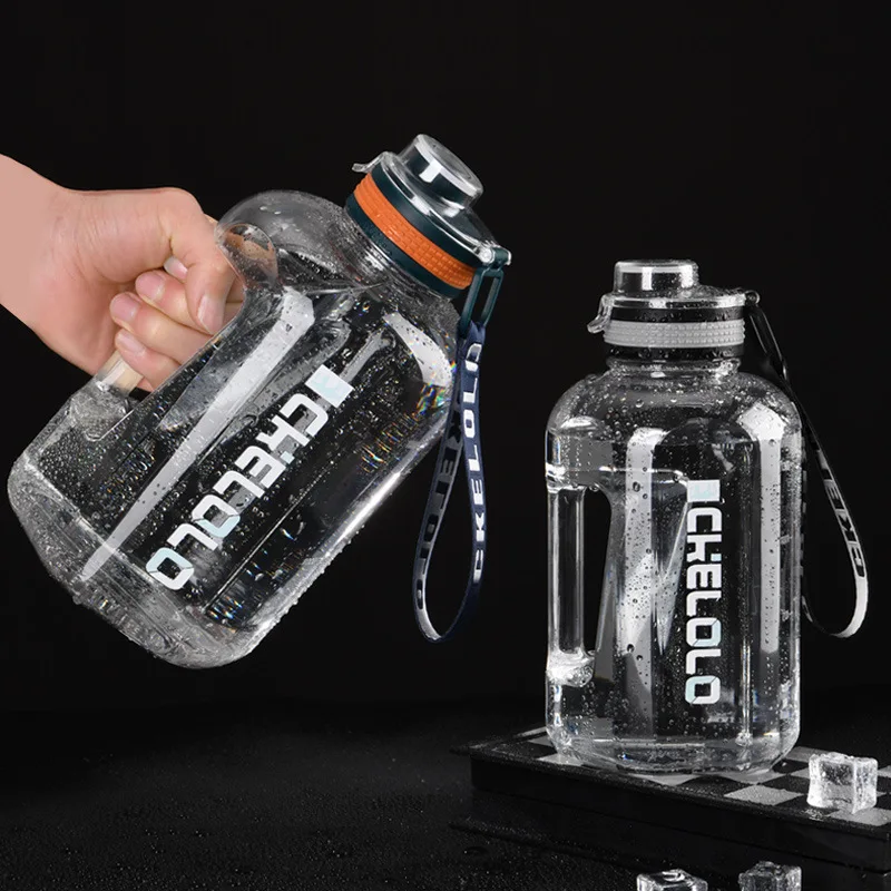 

2000ML Outdoor Fitness Sports Bottle Kettle Large Capacity Portable Climbing Bicycle Water Bottles Free Gym Space Cups