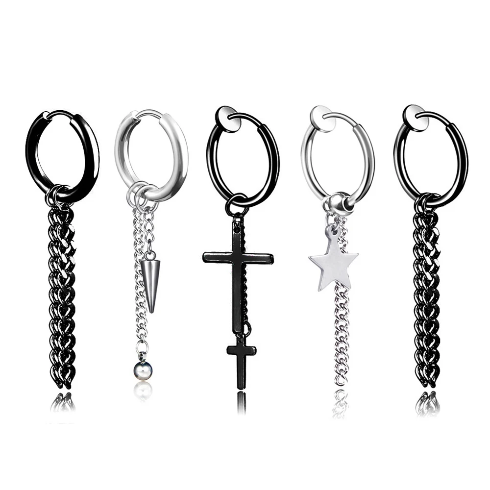 OOCYSPOO Fashion Popular Stainless Steel Stud Earrings Skull Cross Star Tassel For Women Men Hip Hop Jewelry Gifts 1pieces
OOCYSPOO Fashion Popular Stainless Steel Stud Earrings Skull Cross Star Tassel For Women Men Hip Hop Jewelry Gifts 1pieces