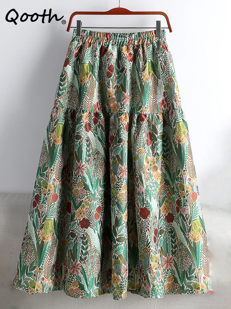 Spring Stitching Jacquard Floral Embroidery Mid-length A-line Skirt Women's High Waist Chic Elegant Skirt
Spring Stitching Jacquard Floral Embroidery Mid-length A-line Skirt Women's High Waist Chic Elegant Skirt