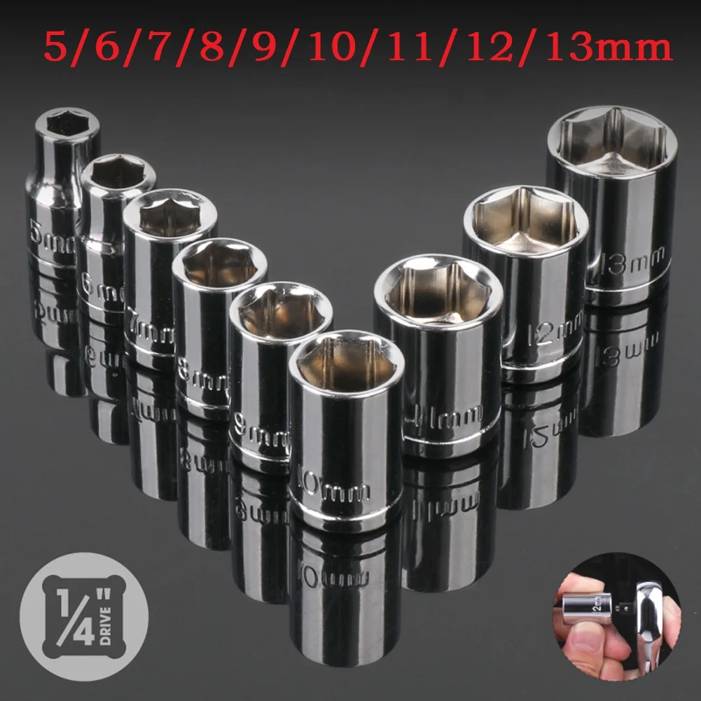 9pcs/set Socket Red Basemirror Polishing Rust-proof Hex Design Carbon Steel Socket Combination For Wrench Ratchet Power Drill
9pcs/set Socket Red Basemirror Polishing Rust-proof Hex Design Carbon Steel Socket Combination For Wrench Ratchet Power Drill