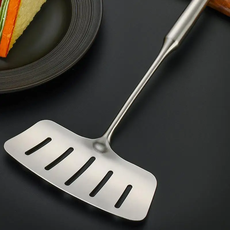 Spatula Stainless Steel Fish Frying Spatula Egg Pan Scoop Nonstick Long Handle Steak Slotted Flat Shovel Kitchen & Cooking Tool
Spatula Stainless Steel Fish Frying Spatula Egg Pan Scoop Nonstick Long Handle Steak Slotted Flat Shovel Kitchen & Cooking Tool