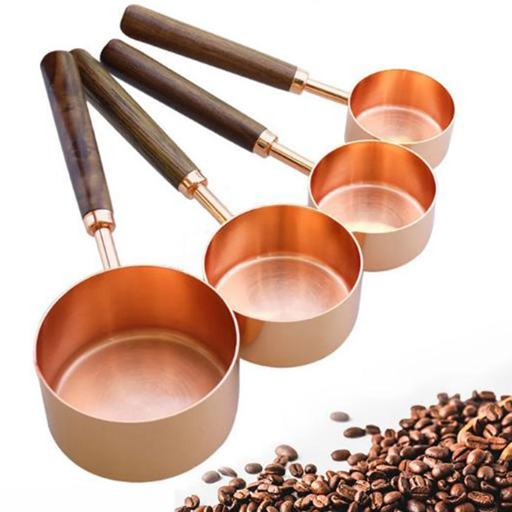 4 Pcs Stainless Steel Measuring Spoon Solid Wood Handle Measuring Spoon Baking Tool Safety, Health And Long Service Life
4 Pcs Stainless Steel Measuring Spoon Solid Wood Handle Measuring Spoon Baking Tool Safety, Health And Long Service Life
