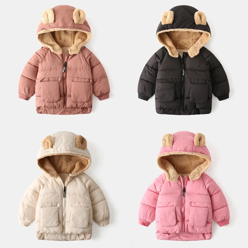 Children's Cotton Clothes Korean Version Boys and Girls Thickened Winter Coats Baby Cartoon Plus Velvet Zipper Shirt Top
Children's Cotton Clothes Korean Version Boys and Girls Thickened Winter Coats Baby Cartoon Plus Velvet Zipper Shirt Top