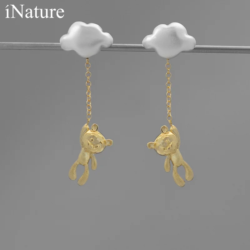 INATURE 925 Sterling Silver Fashion Cute Cloud Bear Drop Earrings for Women Jewelry
INATURE 925 Sterling Silver Fashion Cute Cloud Bear Drop Earrings for Women Jewelry