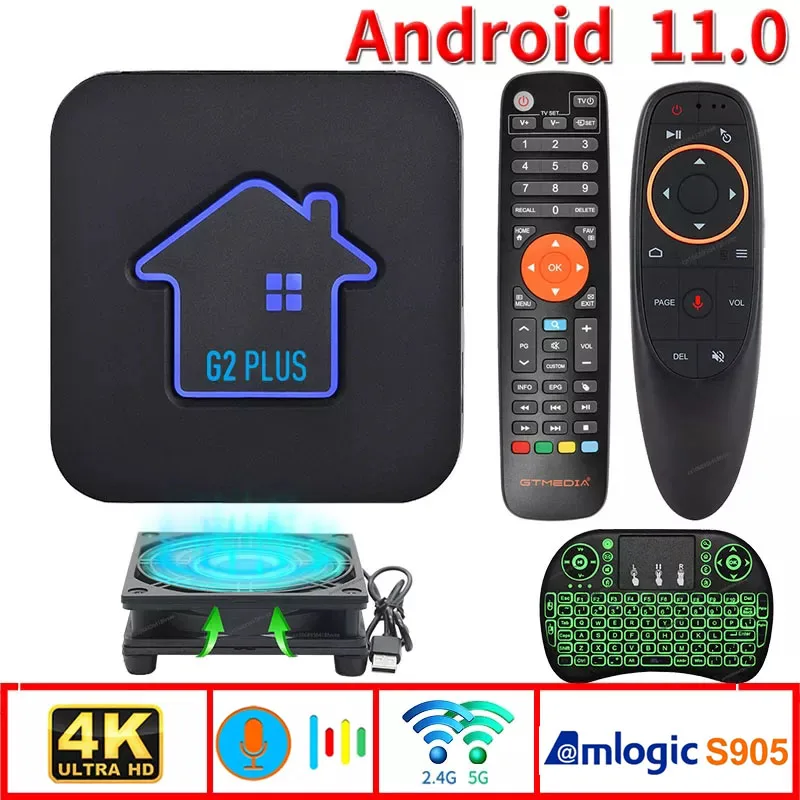 Smart TV Box Android 11 4K UHD Amlogic 905W2 Quad Core 2GB 16GB 2.4G WIFI Media Player Set Top Box Support Youtube New G2 Plus
Smart TV Box Android 11 4K UHD Amlogic 905W2 Quad Core 2GB 16GB 2.4G WIFI Media Player Set Top Box Support Youtube New G2 Plus