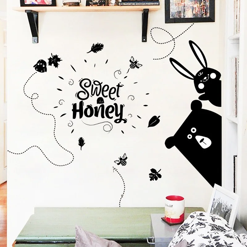 Cute Bear Wall Stickers for Kids Bedroom Living Room Home Decoration Vinyl Self-adhesive Wallpapers Removable Wall Decals
Cute Bear Wall Stickers for Kids Bedroom Living Room Home Decoration Vinyl Self-adhesive Wallpapers Removable Wall Decals
